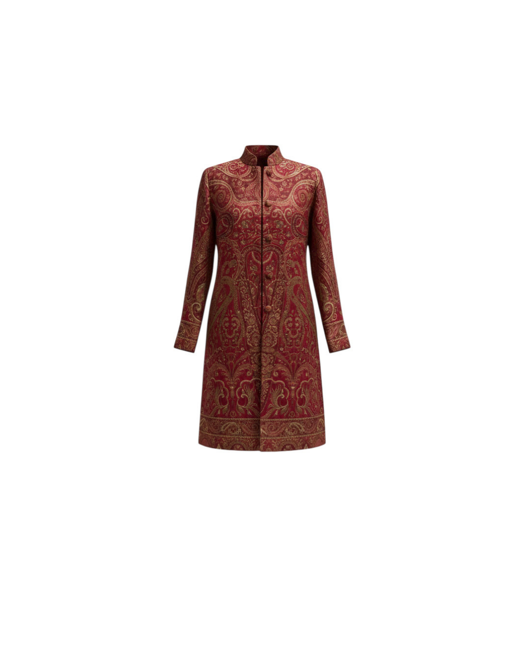 Pashmina Nadia Coat Long Red