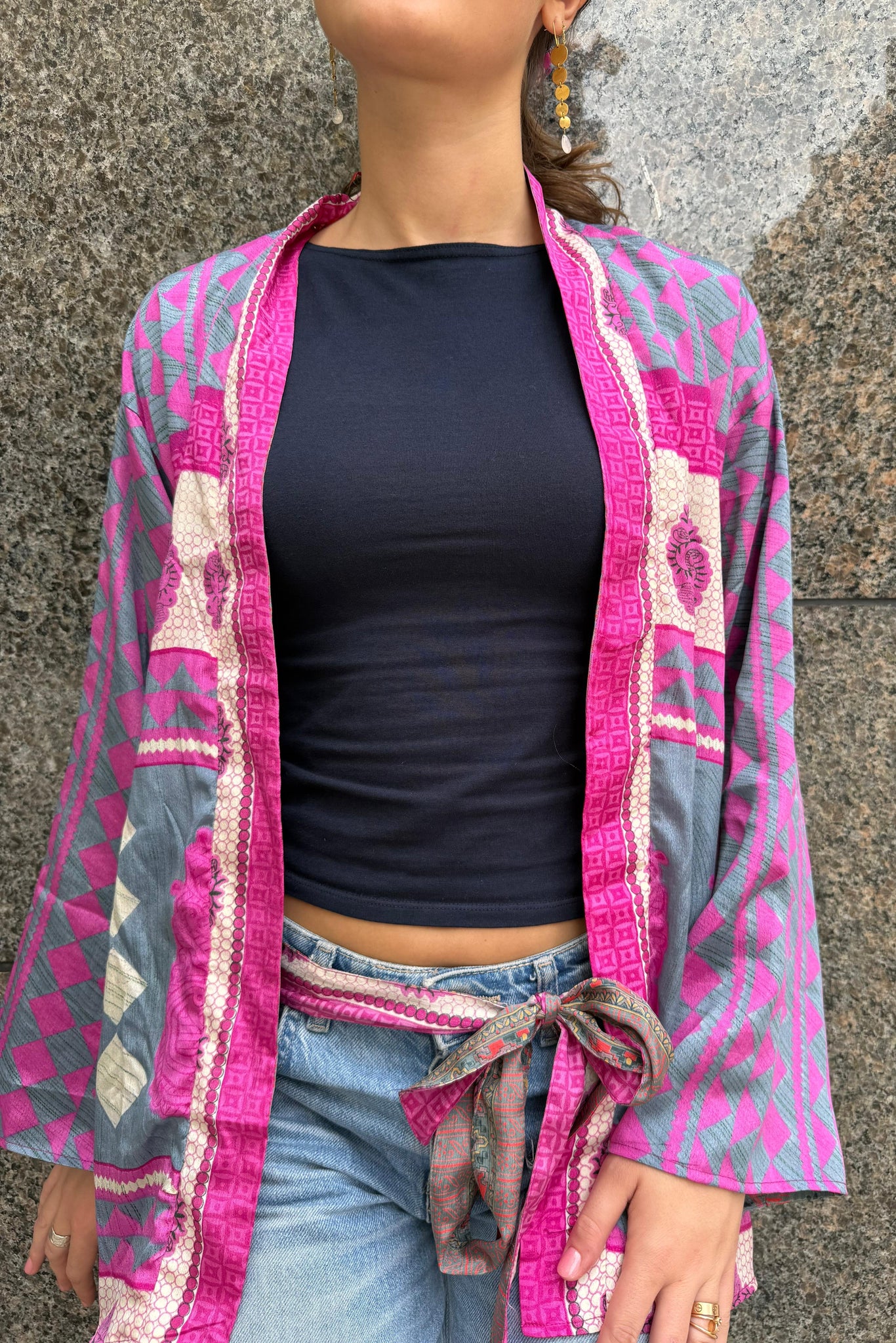 Babou short Kimono - Pinky