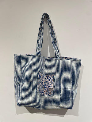 Reversible Cotton Tote Bag- Soft