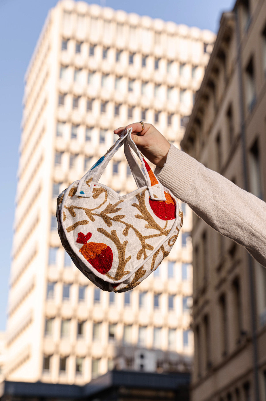 Suzani Heart Bag