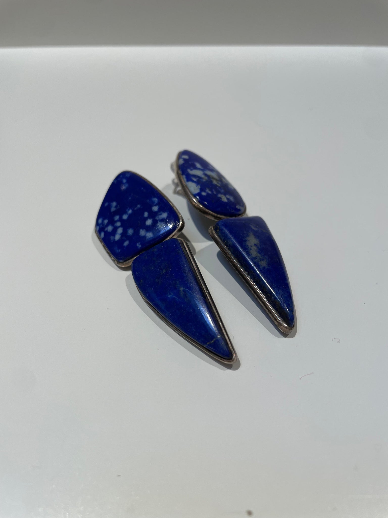 Festive Stone Earrings- Lapis