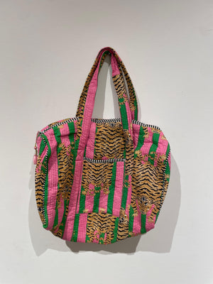 Olivia Cotton Sport/Travel Bag- Wild Stripes