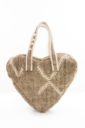 Heart Bag Taupe Small #2