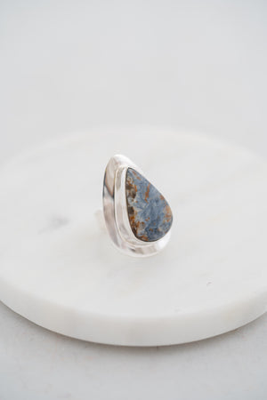 Blue Jasper Ring # Size 47
