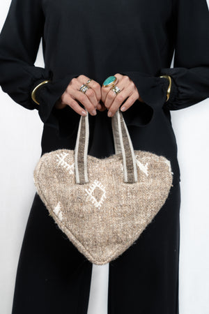 Heart Bag Taupe Small #2