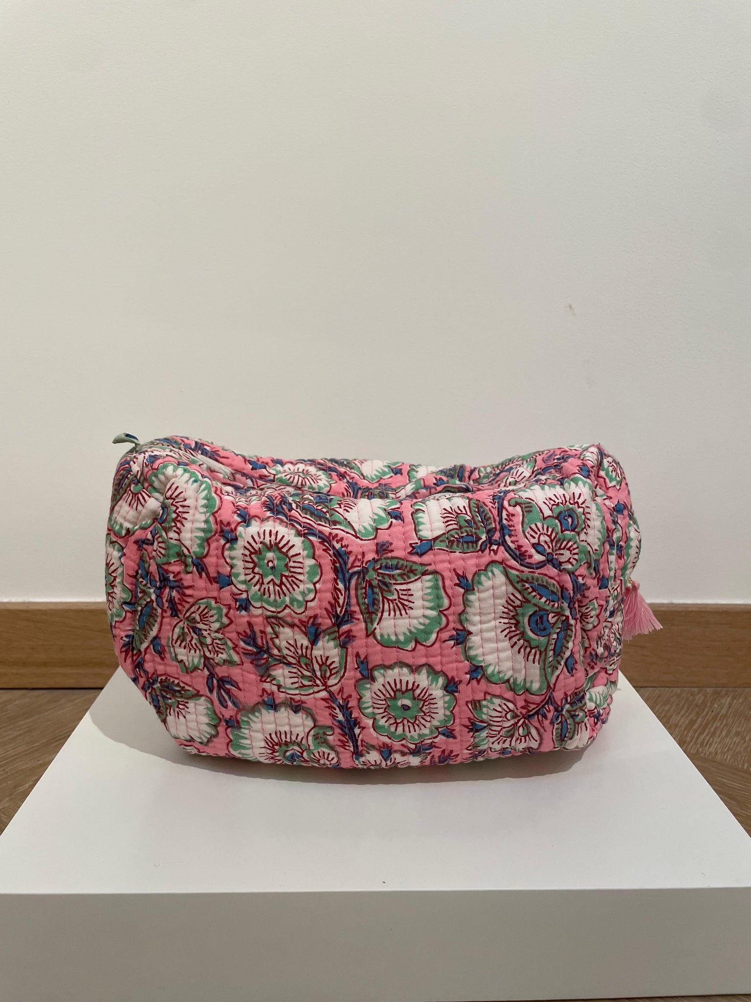 Sandra Blockprint Pouch - Rosie