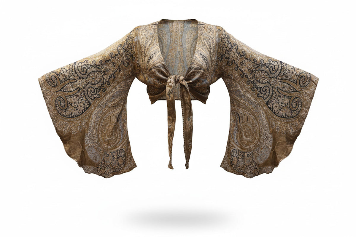 Pashmina Butterfly Wrap Top
