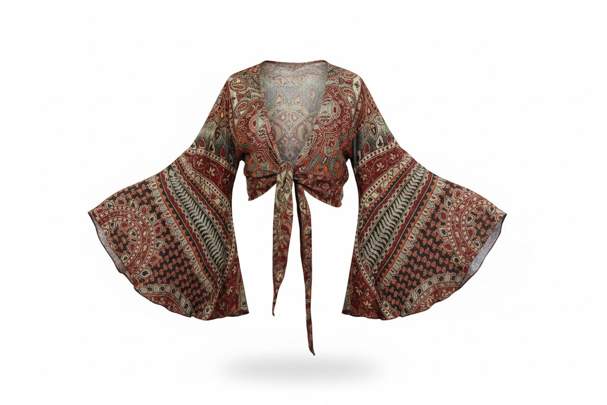 Pashmina Butterfly Wrap Top