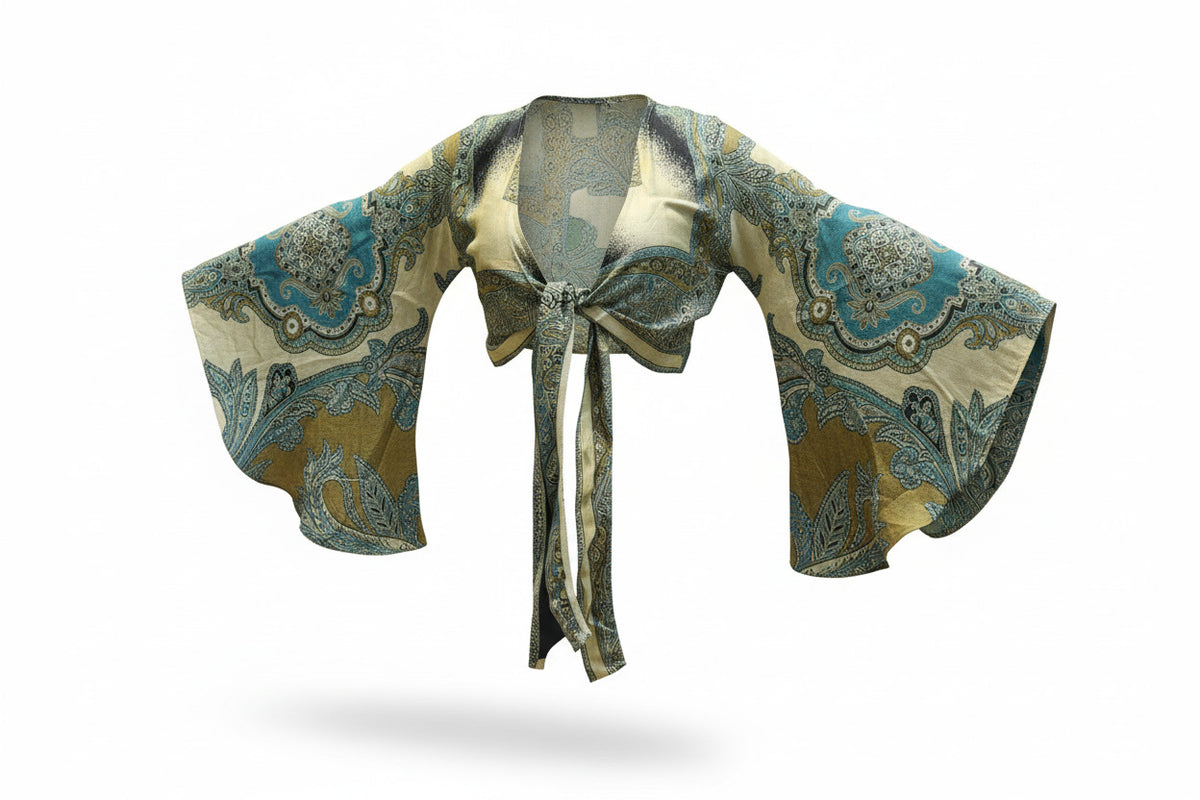 Pashmina Butterfly Wrap Top