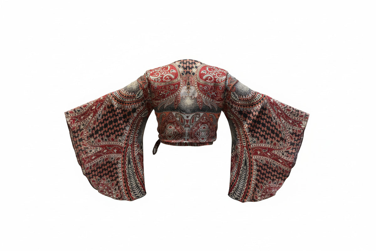 Pashmina Butterfly Wrap Top