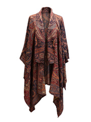 Pashmina long poncho
