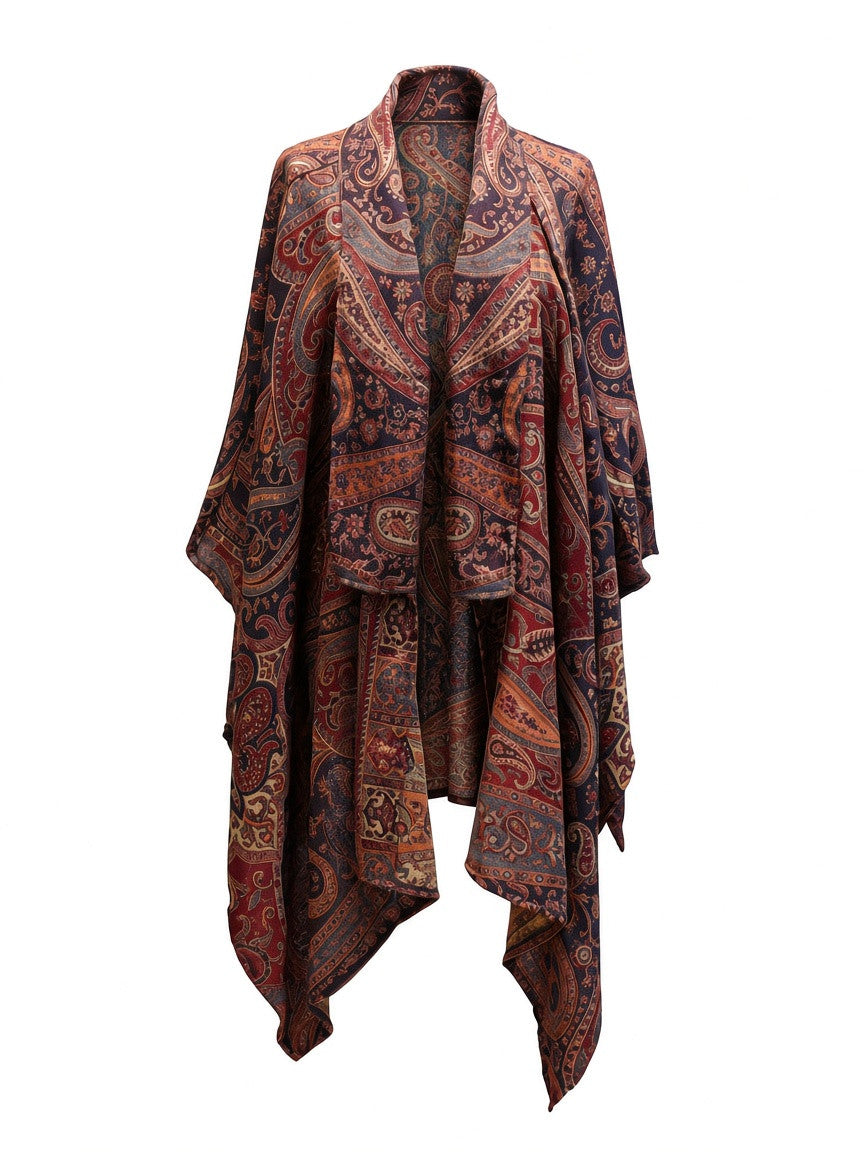 Pashmina long poncho