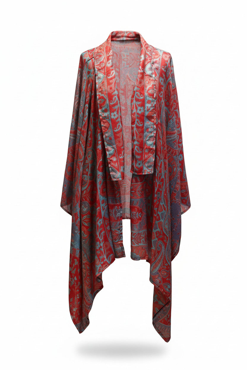 Pashmina long poncho