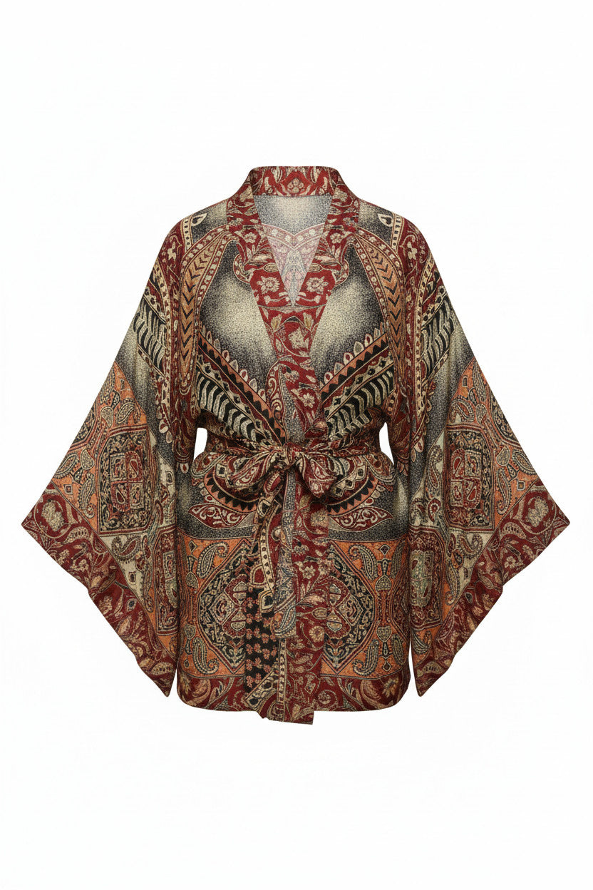 Pashmina Ruby Kimono