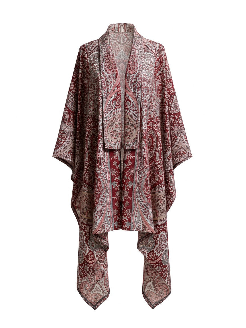 Pashmina long poncho