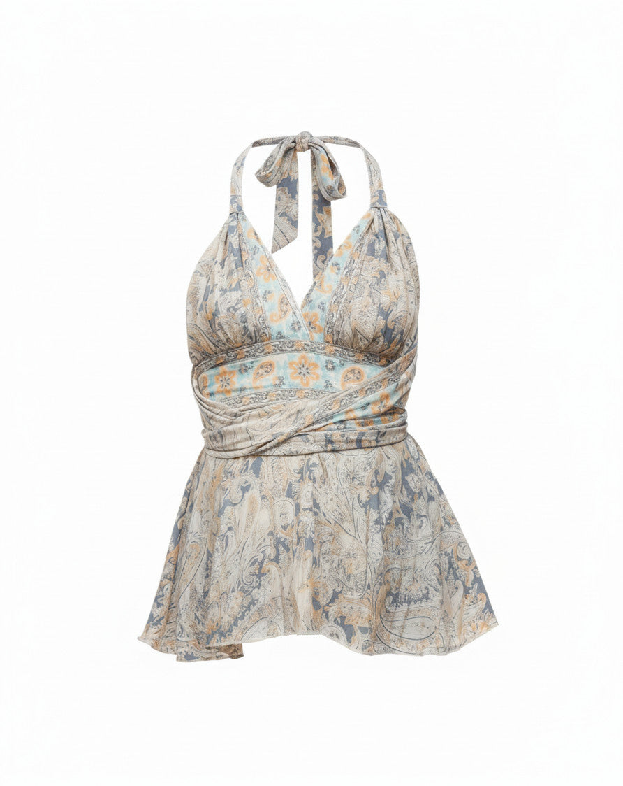 Leftover Anne Wrap Top