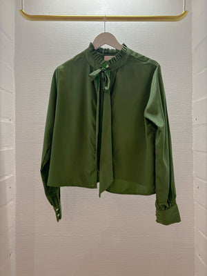 Neutral Catherine Blouse - Forest Green