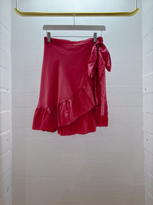 Neutral Esme Skirt - Hot Pink