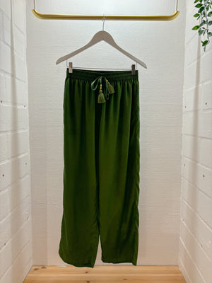 Neutral Julie Lounge Pants - Forest Green