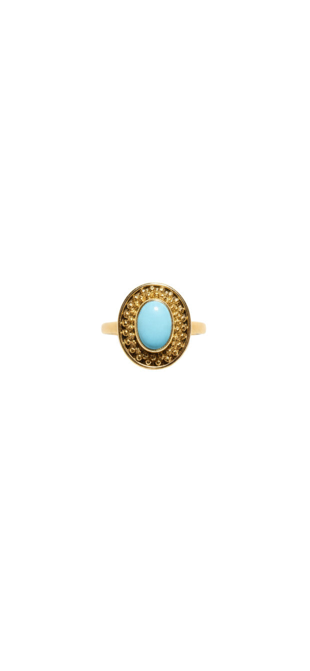 Stone Ring Light Blue