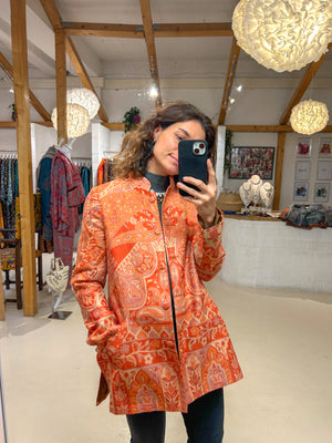 Nadia short coat - light orange