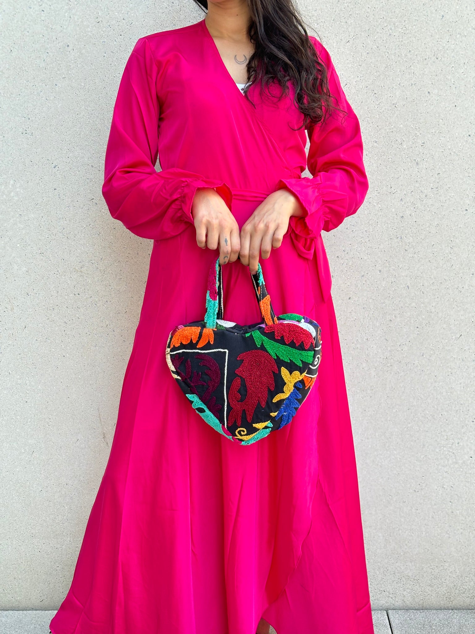 Heart Suzani Bag - Dark Dream