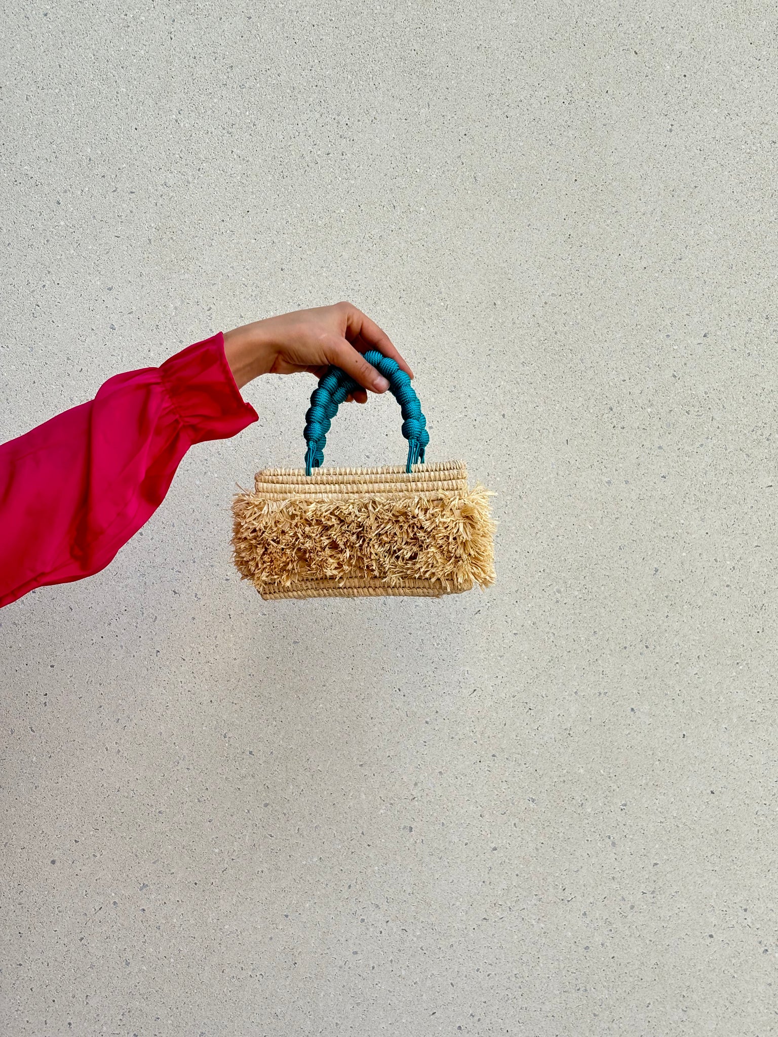 Wild Raffia Bag Small rectangle Devi Studios SARL