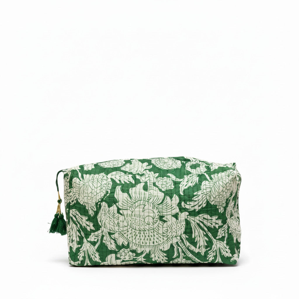 Cotton Sandra Blockprint Pouch