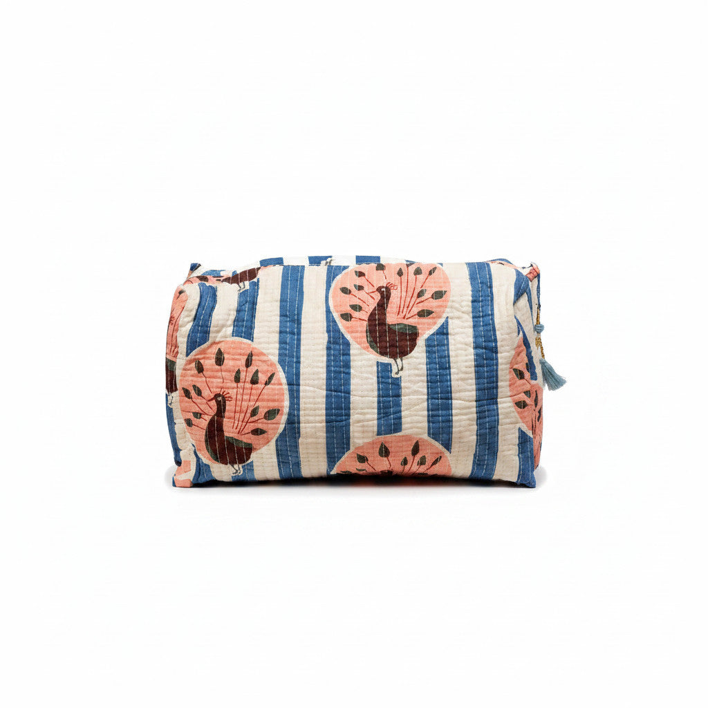 Cotton Sandra Blockprint Pouch