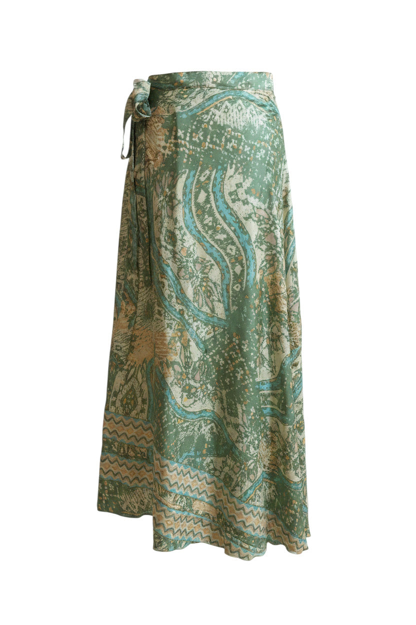 Leftover Sandy Wrap Skirt Long
