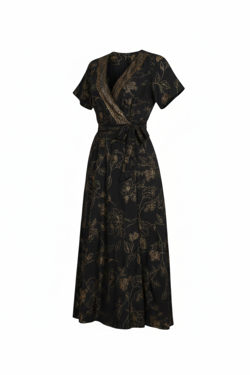 Leftover Madhu Wrap Dress Short / Long