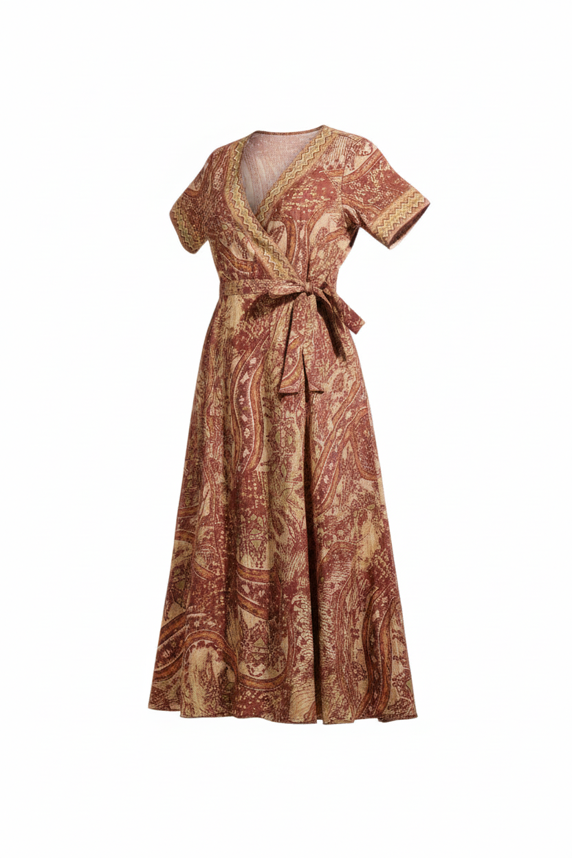 Leftover Madhu Wrap Dress Short / Long