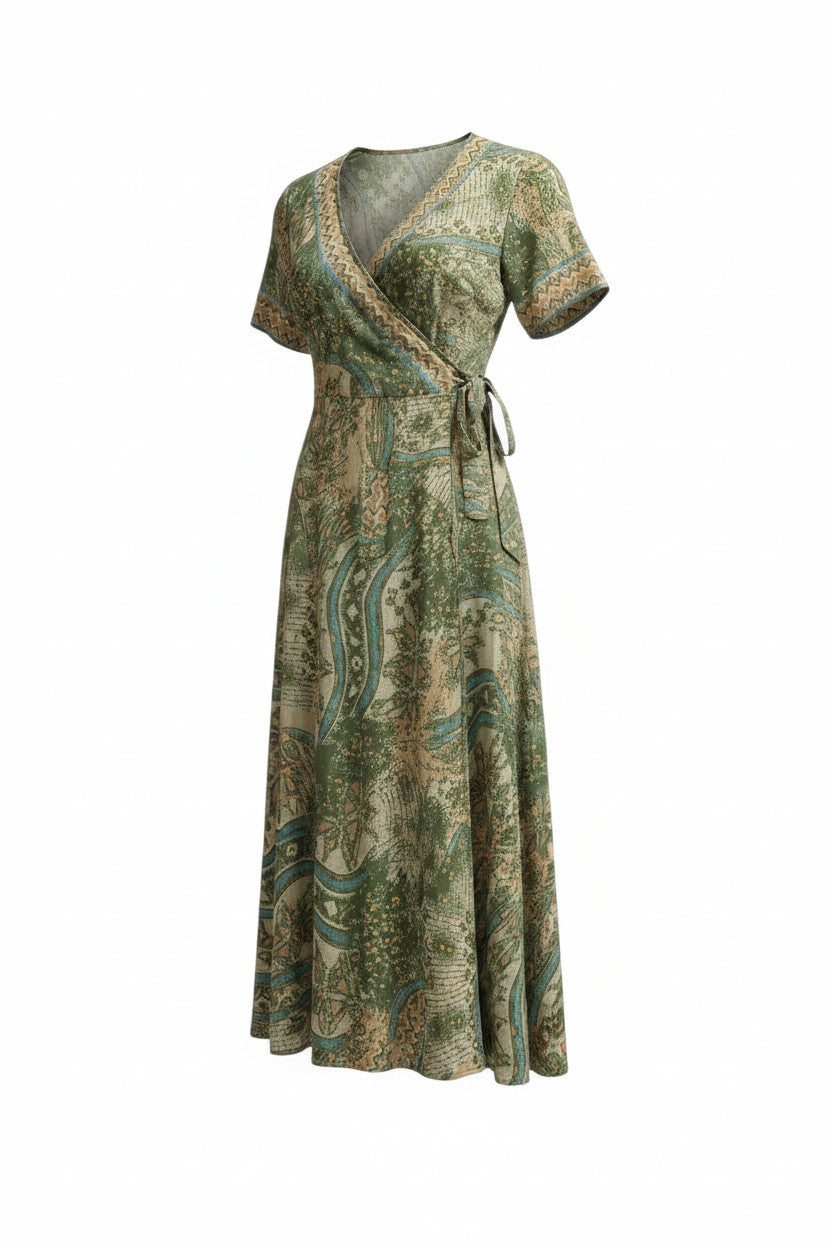 Leftover Madhu Wrap Dress Short / Long