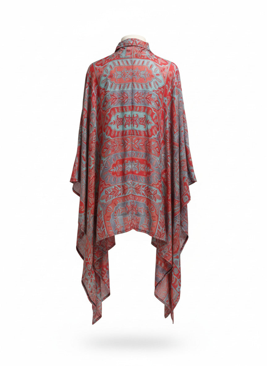 Pashmina long poncho