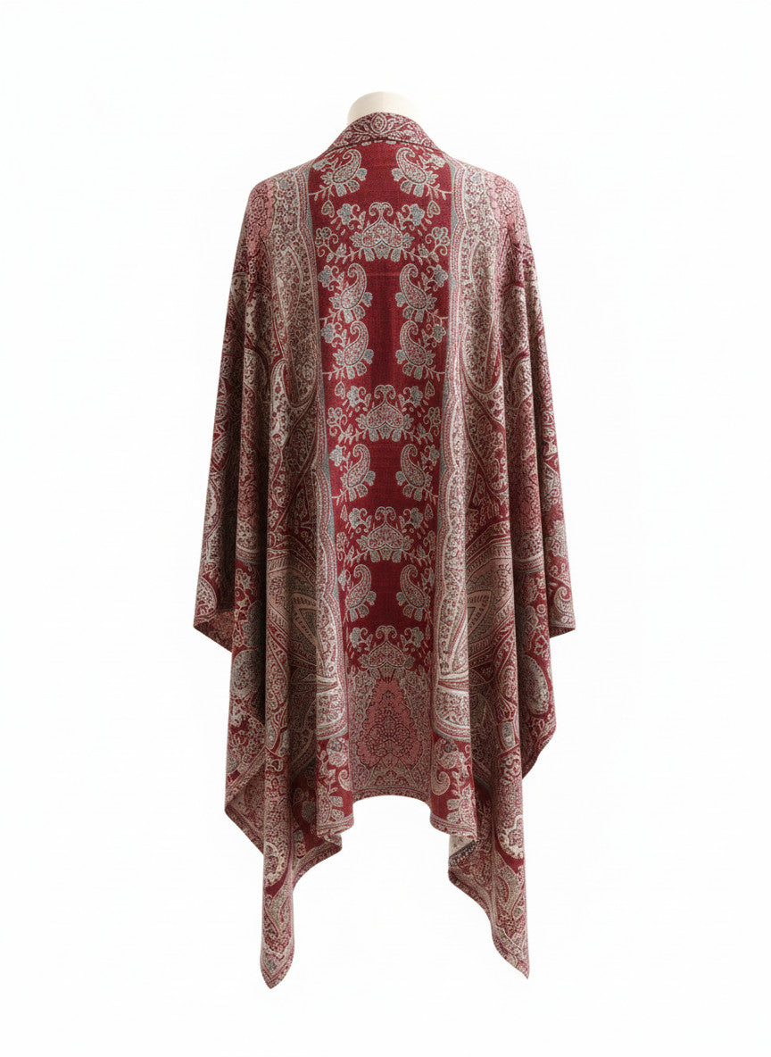 Pashmina long poncho