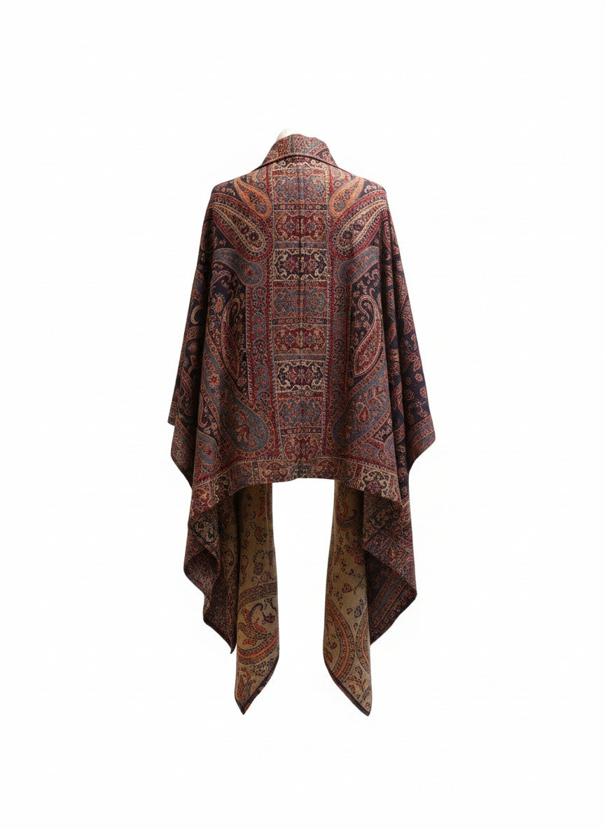 Pashmina long poncho