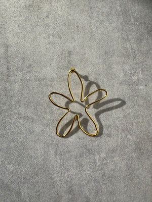 Flower Shape Big - Gold