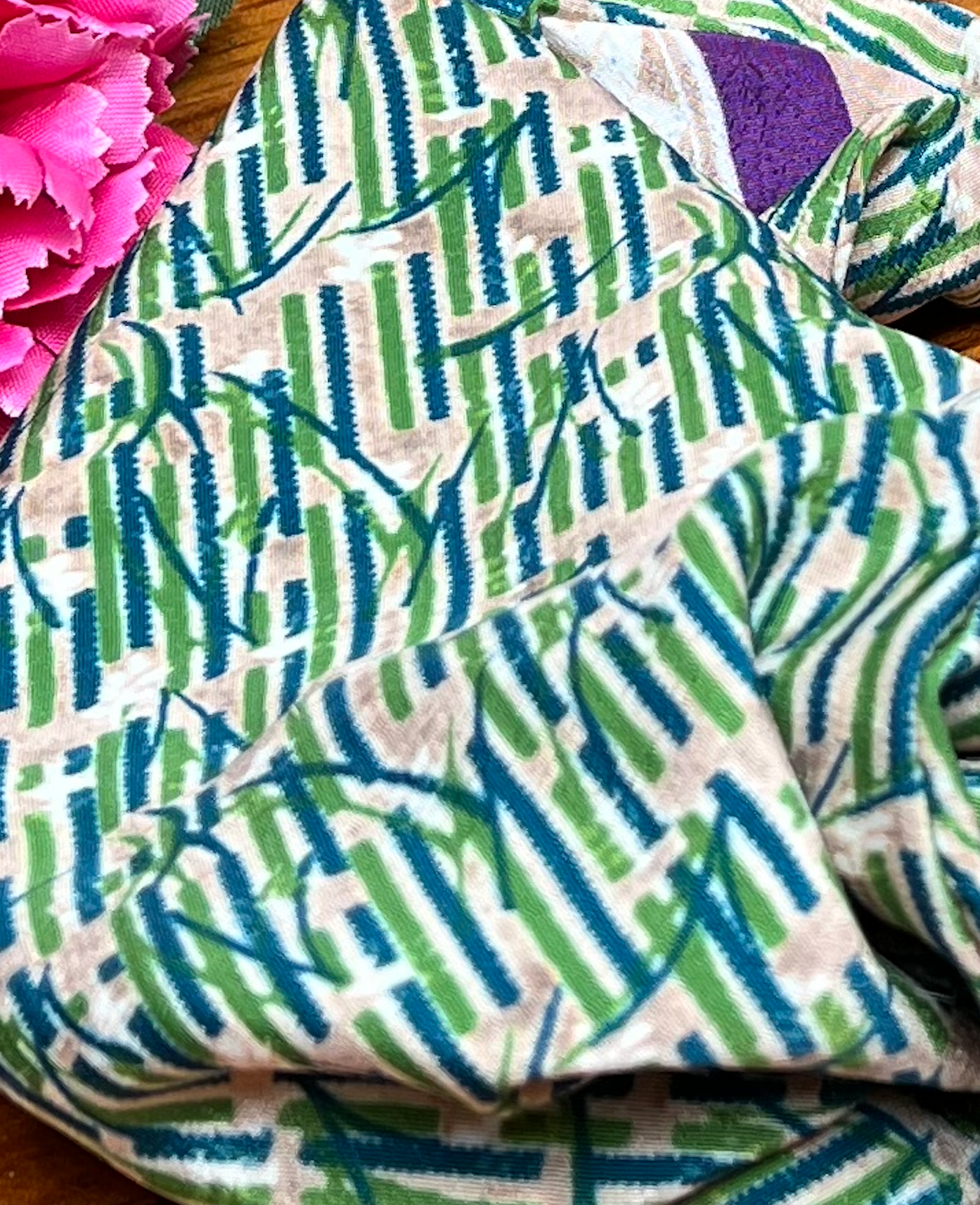 Frida Headband - green stripes