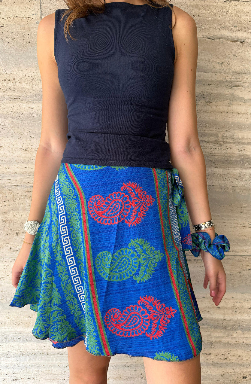 Sari Sandy Wrap Skirt Short