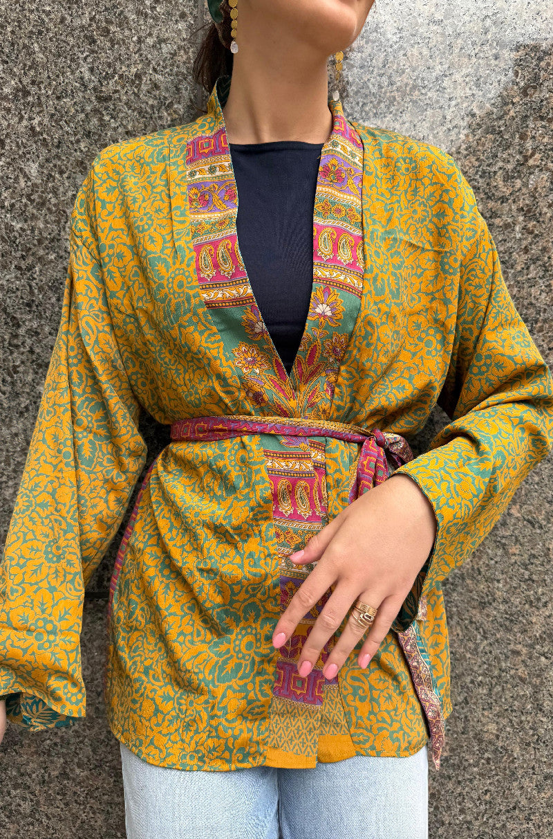 Sari Luna Reversible Kimono Short