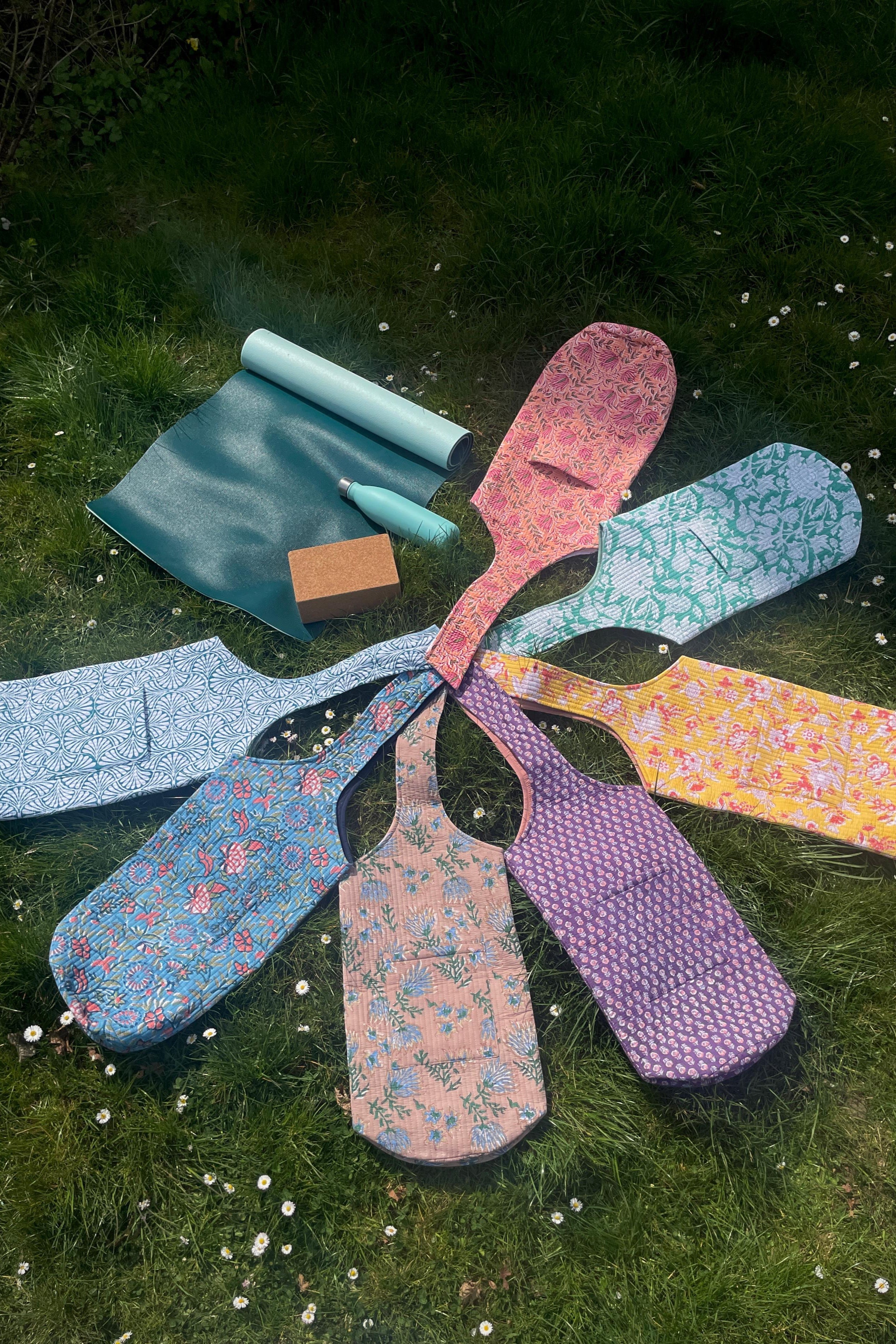 Handcrafted Blockprint Cotton Yoga Bag