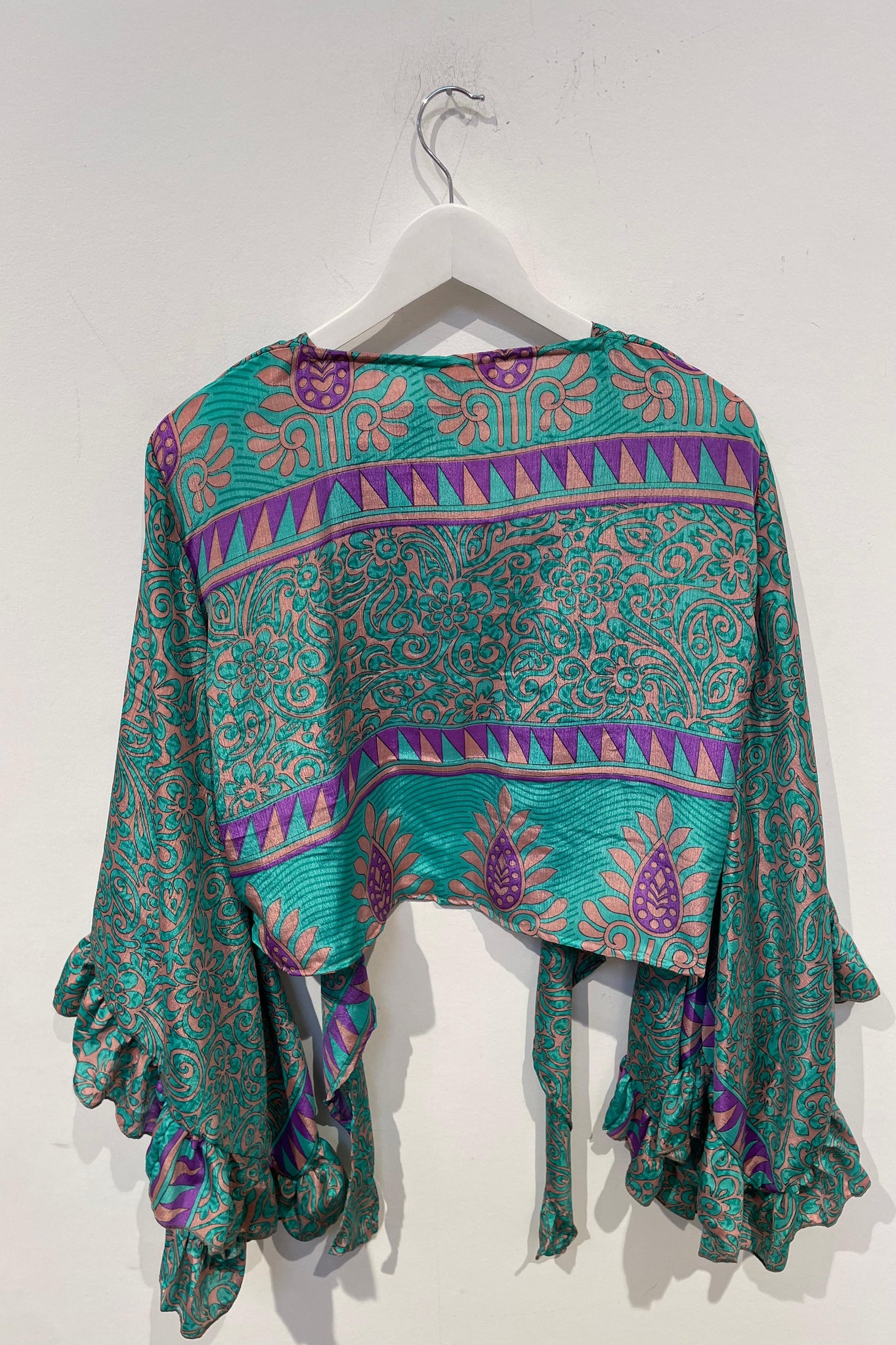 Damal Wrap Top - Turquoise