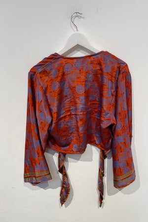 Elena Wrap Top - Bloom