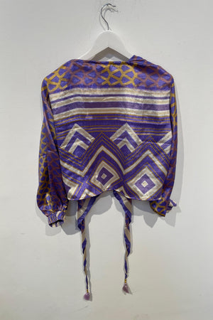 Elastic Wrap Top - Purple touch