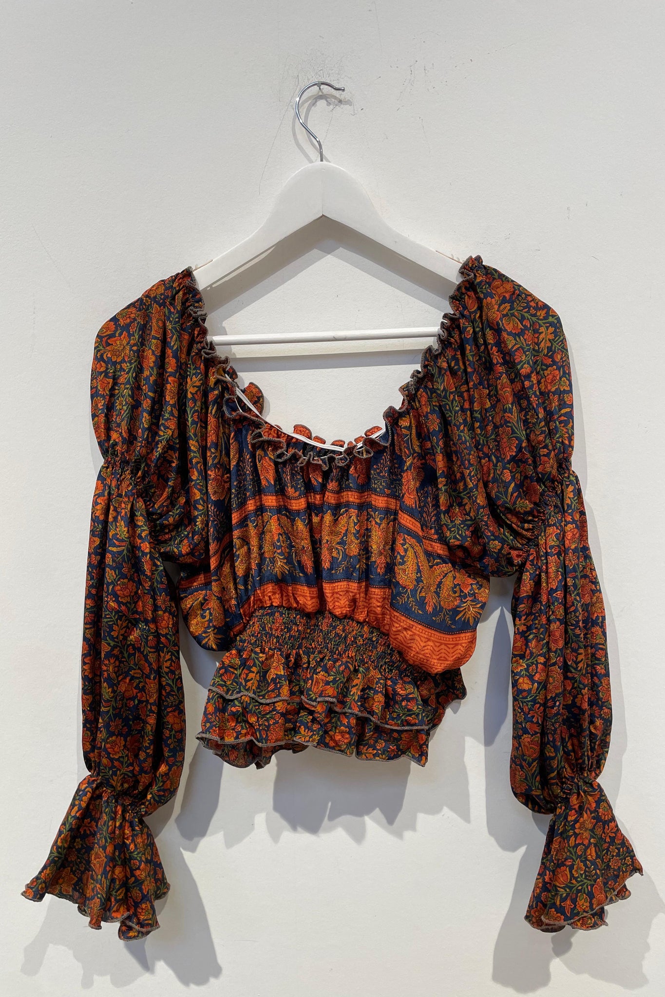 Nora top - Pumpkin spice - S/M