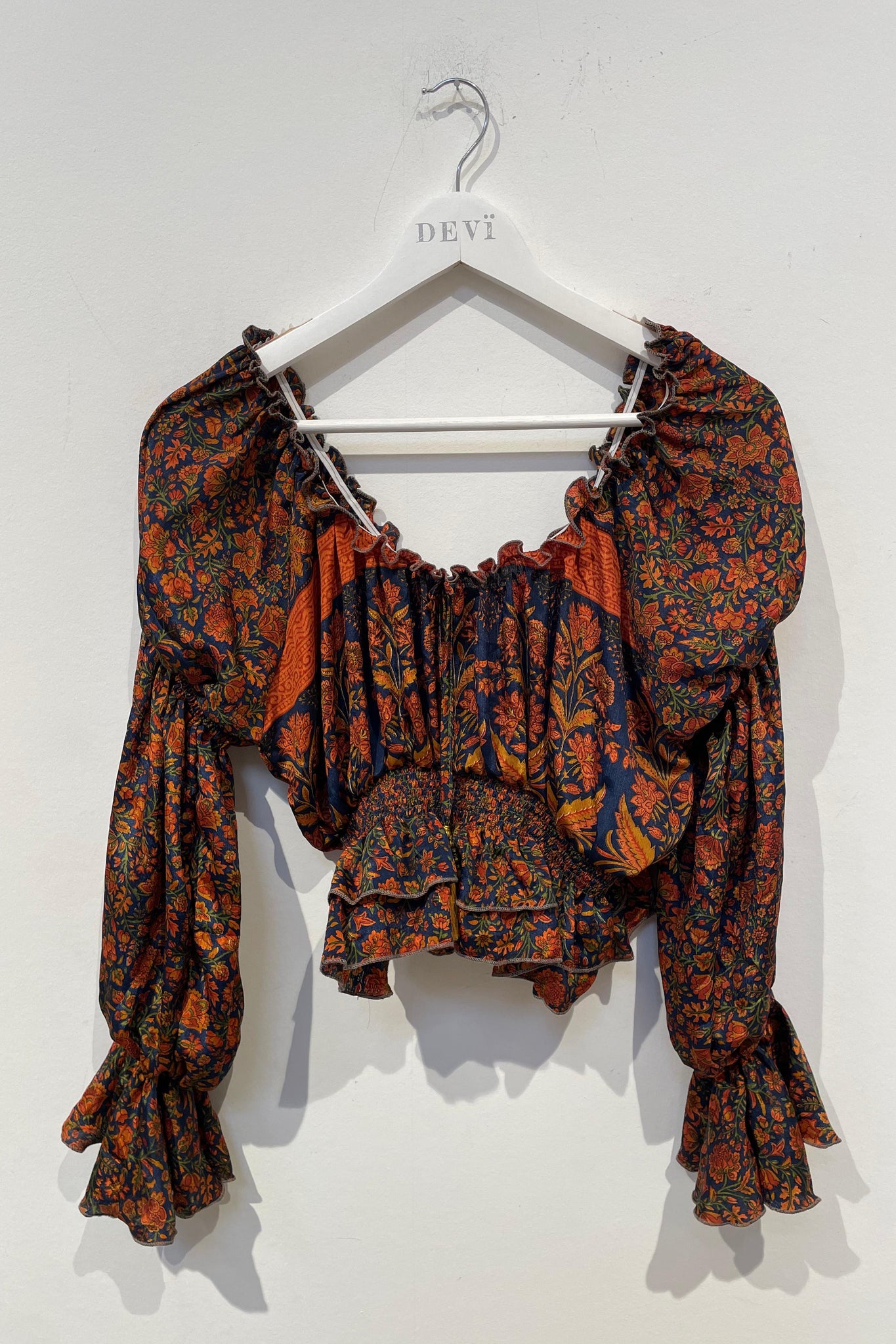 Nora top - Pumpkin spice - S/M