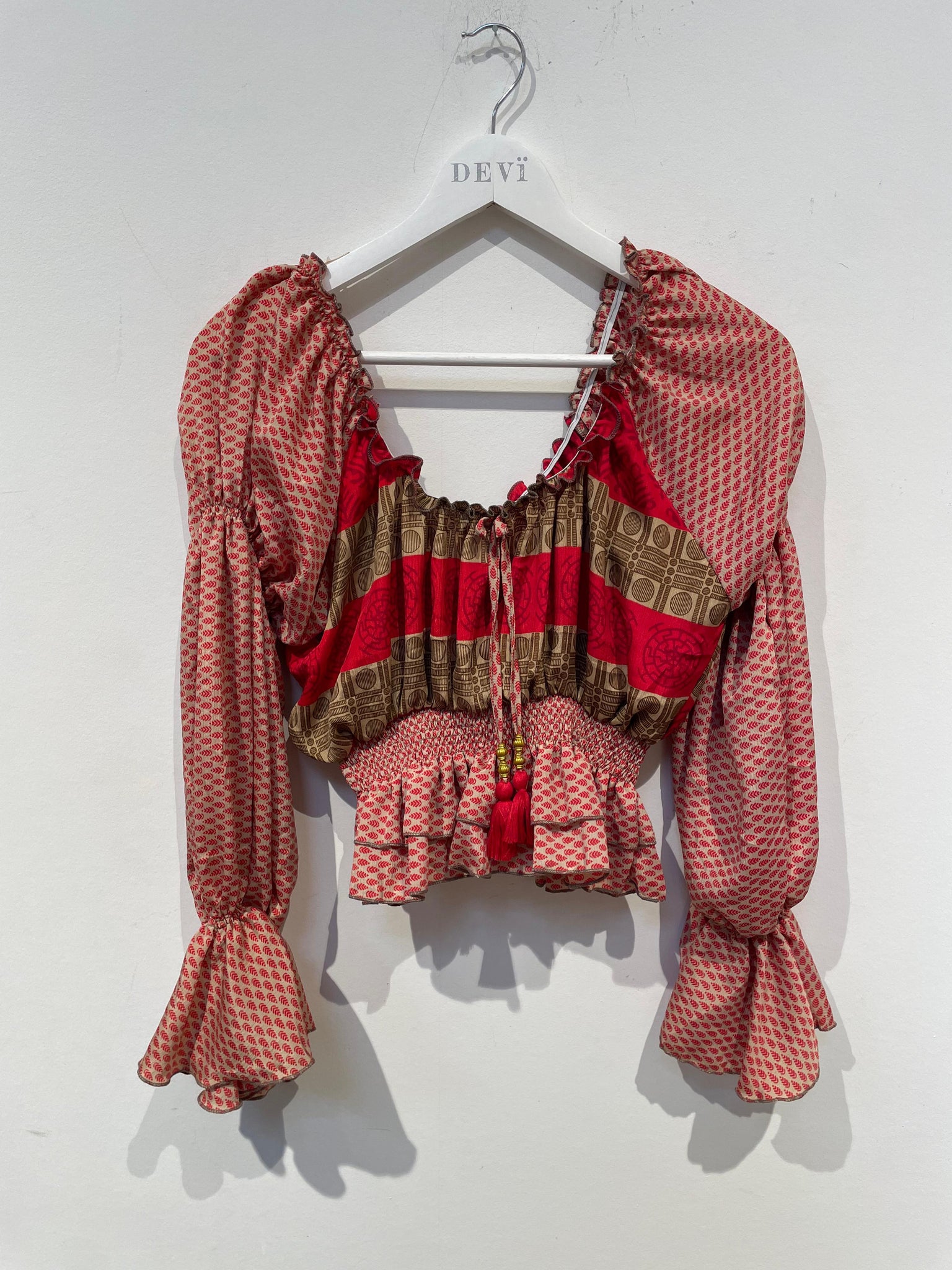 Nora top - Cherry - S/M