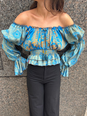 Nora top - Ocean - M/L