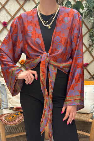 Elena Wrap Top - Bloom