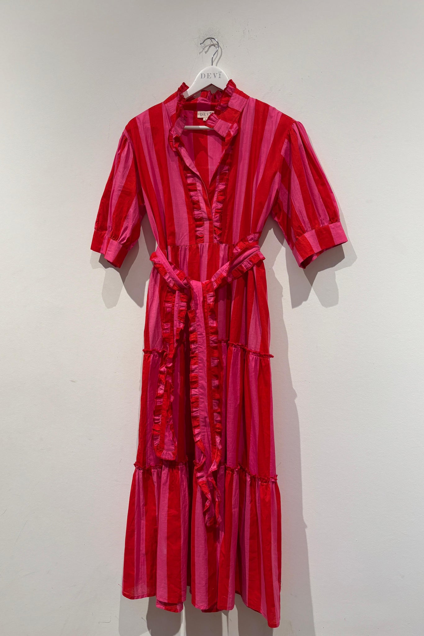 Annick cotton dress - Pink Stripes